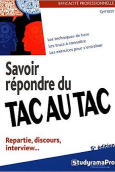 livre : Savoir répondre du tac au tac